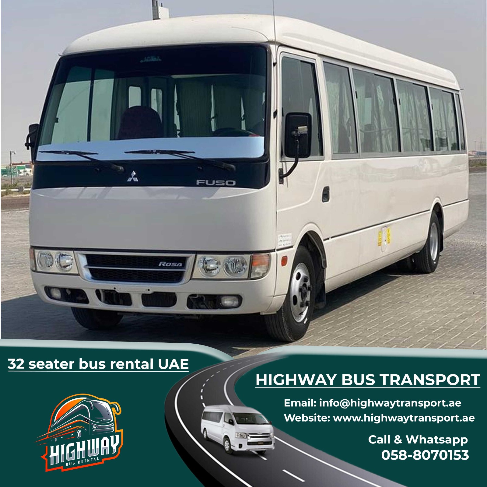 32 seater bus rental in UAE