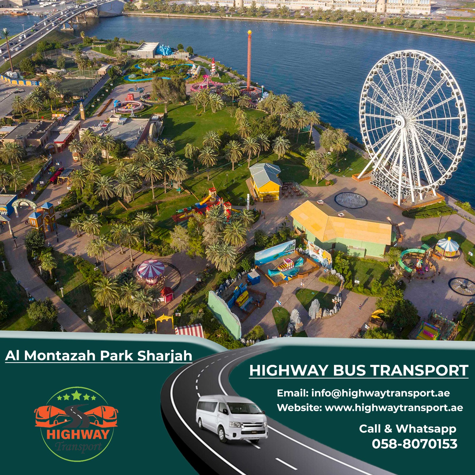 Al Montazah Parks in Sharjah featuring Montazah Park, Al Montazah Amusement and Water Park, and Sharjah Montazah attractions