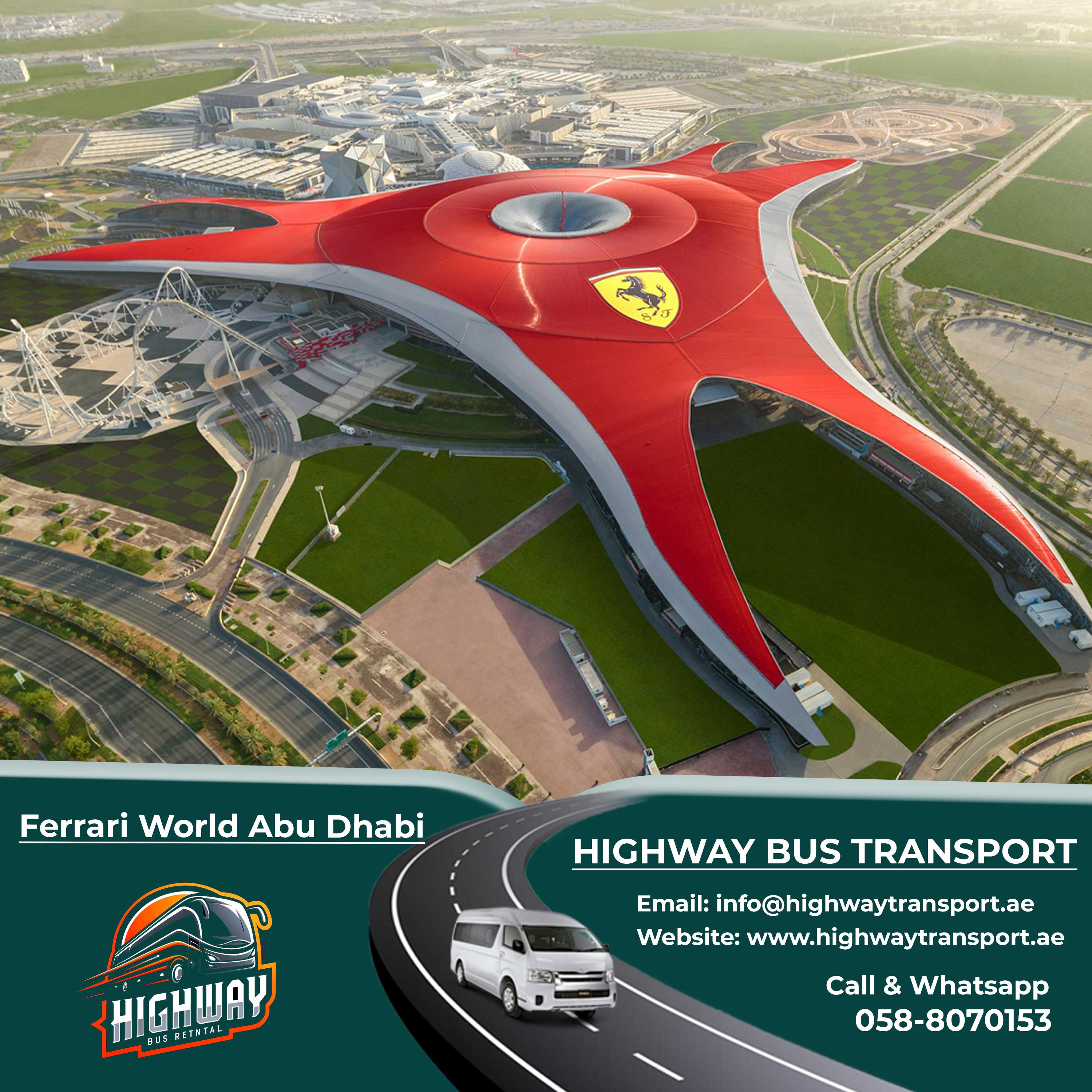 Image of Ferrari World Abu Dhabi showcasing thrilling rides, ticket prices, opening times, and family deals